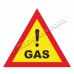 Стикер Внимание газ