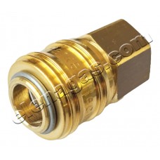 Бърза връзка женска ф25 за газ - 1/4" Ж