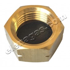 Капачка месингова за бутилки с ъглов кран W21.8x1/14LH
