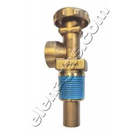 Кран спирателен за холандски тип авто бутилка 1/4" NPTF x 3/4" NGT