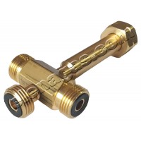 Четворник KLF(G12) W21.8x1/14LH М/М/М/Ж - месингов