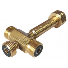 Четворник KLF(G12) W21.8x1/14LH М/М/М/Ж - месингов