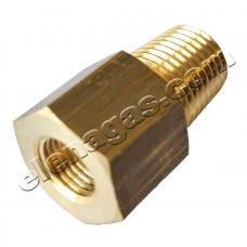 Преход месингов 1/4"- 18 NPT - M10x1 М/Ж