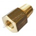 Преход месингов 1/4"- 18 NPT - M10x1 М/Ж