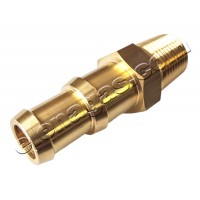 Щуцер прав- изход газ Cobra за маркуч ф16/19 mm - месинг