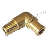 Коляно 90° Impco 1/8"NPT за маркуч ф10- месинг
