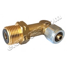 Коляно 90°  KLF (G12) W21.8x1/14LH мъжки - PVC ф8