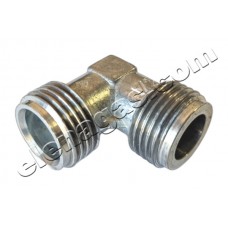 Коляно нипел 1/2" М/М - алуминий
