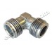 Коляно нипел 1/2" М/М - алуминий