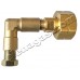 Коляно 90° с холендър W21.8x1/14LH женски - медна тръба ф8
