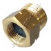 Преход G3/8"L - KLF (G12) W21.8x1/14LH Ж/М - месингов
