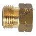 Преход G3/8"L - KLF (G12) W21.8x1/14LH Ж/М - месингов