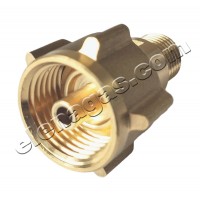 Преход холендров KLF(G12) W21.8x1/14LH- 1/4" Ж/М месинг