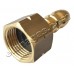 Преход холендров за маркуч G3/8"L  месинг