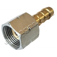 Преход холендров за маркуч G 3/8"L  с метална гайка