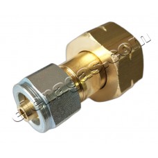 Преход холендров GOK W21.8x1/14LH за PVC 8mm Ж/М