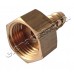 Преход холендров за маркуч- W21.8x1/14LH женски -месинг