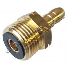 Преход KLF (G12) W21.8x1/14LH мъжки за маркуч - месингов
