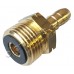 Преход KLF (G12) W21.8x1/14LH мъжки за маркуч - месингов