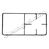 Скара метална за едно гнездо на двоен котлон 46x22.5 см