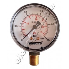 Манометър радиален WATTS ф63 сух 0-2.5 bar