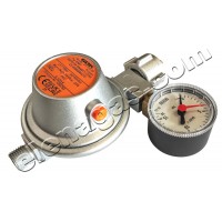 Редуцир-вентил ъглов GOK - 50 mbar 1.2kg/h с манометър