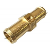 Преход за маркуч 16-16mm с 2 отвора М5/М6- месинг