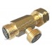 Тройник KLF(G12) W21.8x1/14LH М/М/Ж - месингов