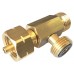 Тройник KLF(G12) W21.8x1/14LH М/М/Ж - месингов