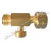 Тройник KLF(G12) W21.8x1/14LH М/М/Ж - месингов