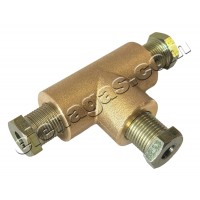 Тройник за медна тръба ф6 (М10х1мм) месинг